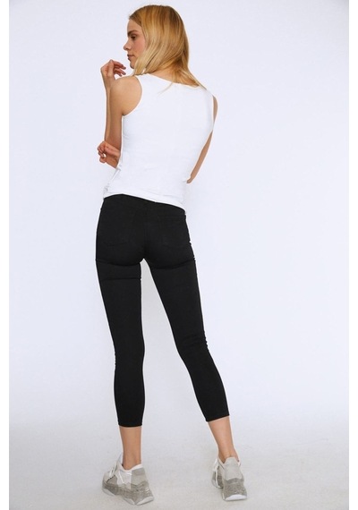 Quzu Kadın Beyaz Basic Bluz T-shirt - 15y60009-02 001