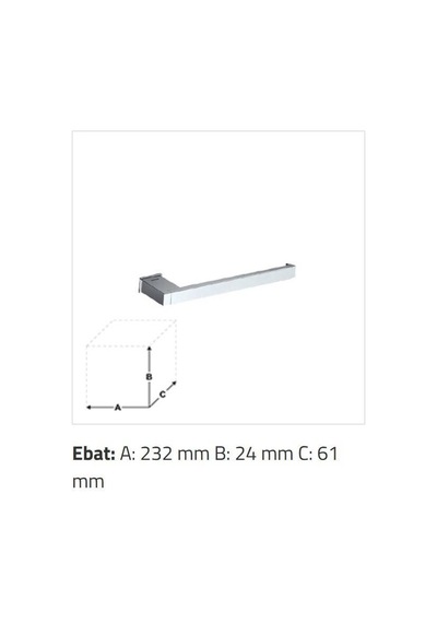 Sonia - S-cube Açık Havluluk 232 Mm Krom  - A.1sn.166824- Diğer