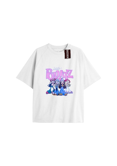 Tarzsokak Y2k Bratz Oversize Kod Bratz7 Beyaz