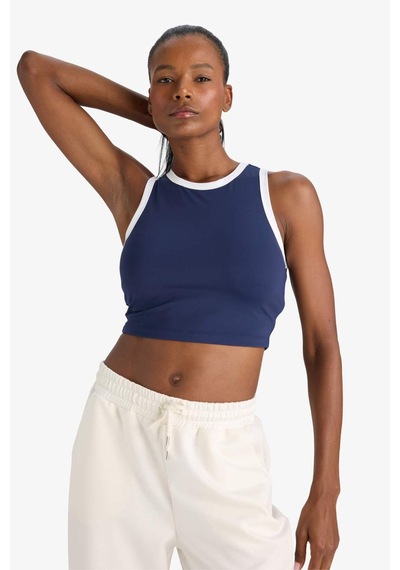 Defacto Defactofit Crop Bisiklet Yaka Sporcu Atlet E7723ax25aunv238 Lacivert