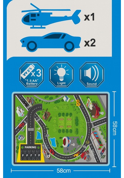 Polis Otoparkı Seti Çok Renkli