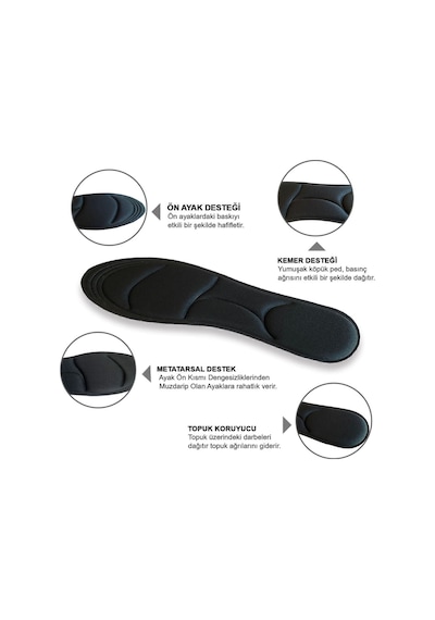 Active Team BC03 Memory Foam, Rahat, Darbe Emici Yumuşak İç Tabanlık