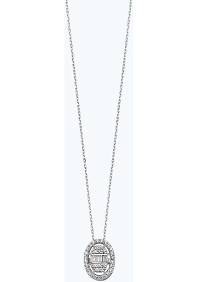 Altınbaş Altın Taşlı Oval Kolye Klsv3846-24737