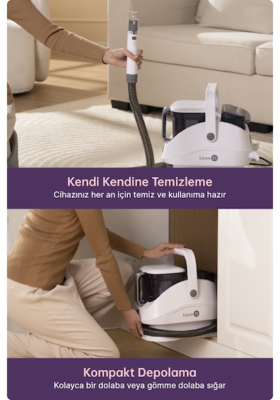 Livenzi Jjb-747-a Buharlı Koltuk Halı Yıkama Ve Leke Çıkartma Makinesi-beyaz