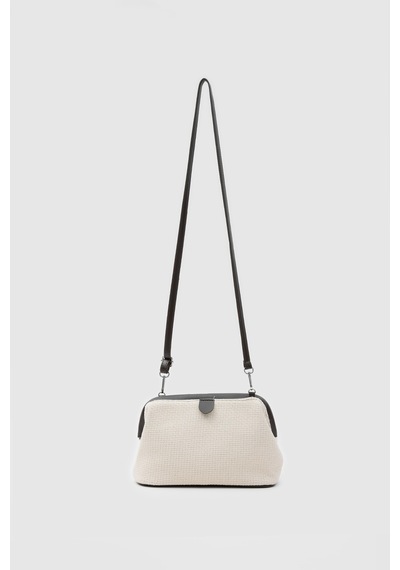 Shule Bags Cois Naturel Burslu Çapraz Çanta Krem