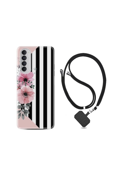 Oppo Reno 4 Pro Kılıf Boyun Askılı Flowers 4 1390