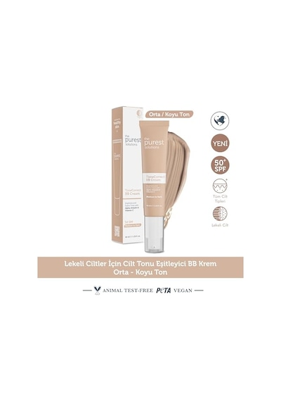 The Purest Solutions Bb Cream Tone Correct 40 Ml Medium To Dark 00