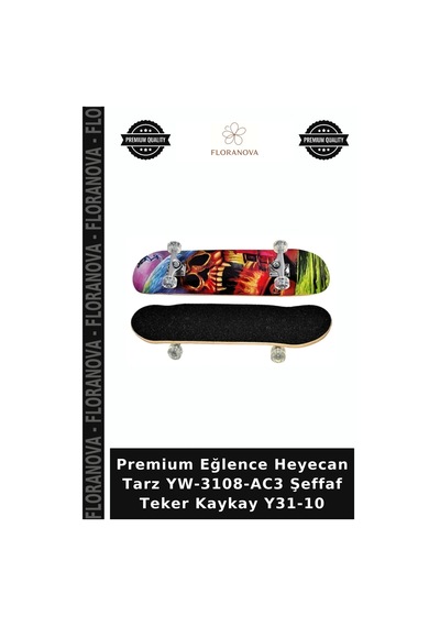 Premium Eğlence Heyecan Tarz Yw-3108-ac3 Şeffaf Teker Kaykay Y31-10