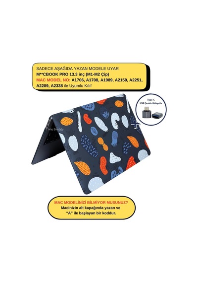 Macbook Pro 13 Baskılı Kristal Kılıf A1706 A1708 A1989 A2159 A2251 A2289 A2338 M1 M2 Uyumlu İnce Hafif Koruyucu Sert Kapak Siyah Belirtilmemiş Macbook Pro 13 Baskılı Kristal Kılıf A1706 A1708 A1989 A2159 A2251 A2289 A2338 M1 M2 Uyumlu İnce Hafif Koruyucu Sert Kapak Siyah Belirtilmemiş