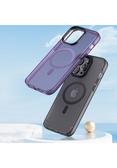 Apple Uyumlu iPhone 14 Pro Max Mat Arka Yüzey Wireless Şarj Özellikli Zore Locik Kapak