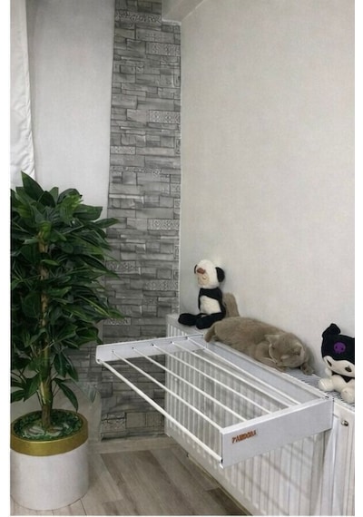 Alimünyum Petek,cam Balkon Kurutmalık 75cm Beyaz