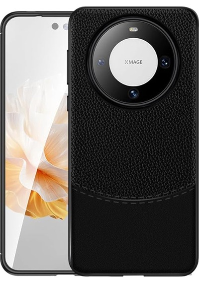 Huawei Mate 60 Pro Plus Leather Deri Efekt Silikon Kılıf-al3337
