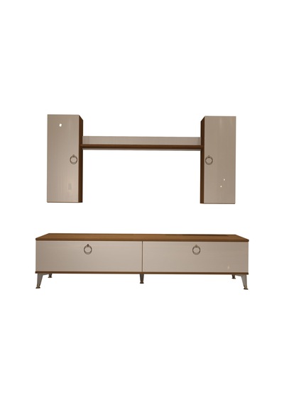 Decoraktiv Eko 7 Mdf Std Gold Tv Ünitesi Tv Sehpası Ceviz - Beyaz