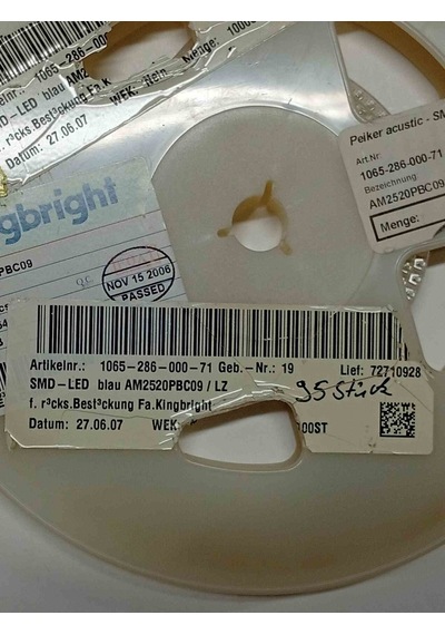Am2520pbc09 Mavi 2510 Smd Led 20 Adet