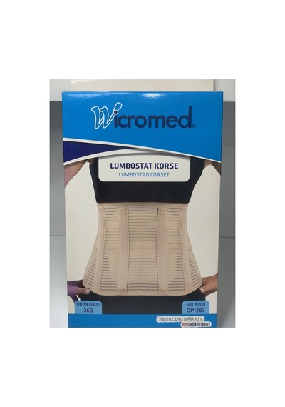 Lumbostad Lumbosakral 26cm Korse Bej Standart Fıtık Rahatlatır Lomber Disk Herni