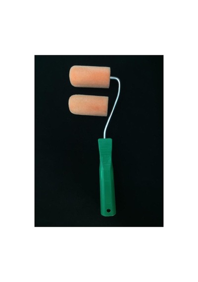 Iz Bırakmayan Kadife Kaplı Sünger Rulo Set / 2 Adet Kadife Kaplı Rulo 7 Cm + Rulo Sapı 27 Cm