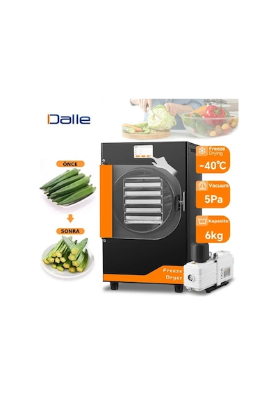 Dalle Dfd-06 Yüksek Teknolojili Freeze Dryer Dondurarak Kurutma Fırını