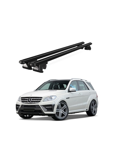 Venüs Mercedes-benz Ml 2011-2015 Uyumlu Siyah Ara Atkı Port Bagaj Tavan Barı