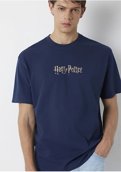 Mavi M0613450-70497 Mavi Harry Potter Baskılı T-shirt Erkek Tişort Lacivert