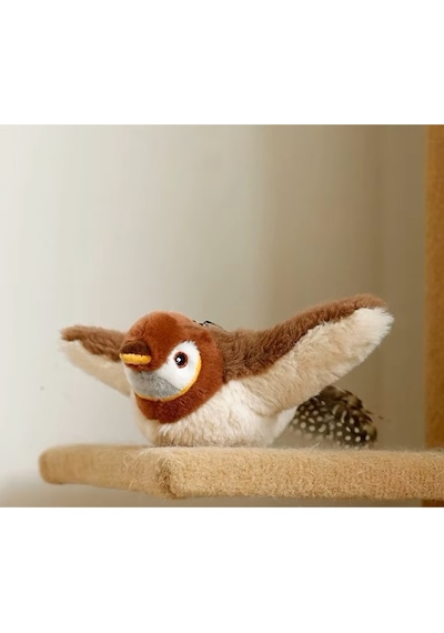 River World Kediler İçin Peluş Uçan Kuş Şarjlı Oyuncak