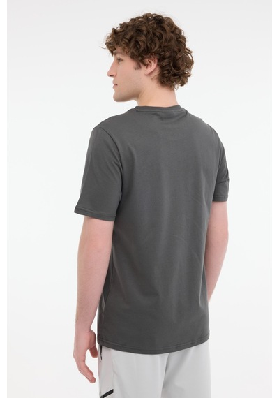 Lotto M-sokrates Tee 5fx Antrasit Erkek Kısa Kol T-shirt 000000000102013801 Gri
