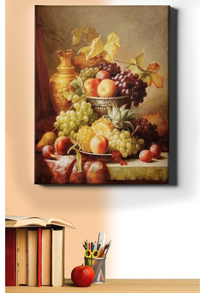 Webstyle Sayılarla Boyama Seti Kasnaklı Meyve Ziyafeti 50 X 65 Cm