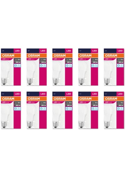 Osram Led Value 8,5w/6500k 806lm E27 10 Adet