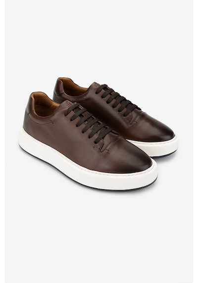 Valmenti Erkek Hakiki Deri Taba Sneakers & Spor Ayakkabı 1093 2276 Erk Ayk Y25 Taba Taba