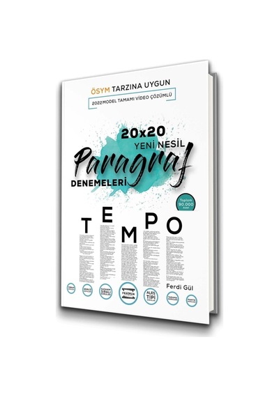 2024 Tyt Tempo Yeni Nesil Ösym Tipi 20x20 Paragraf Denemeleri Tamamı Çözümlü