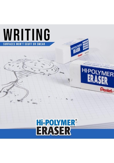 Pentel Hi-polimer Blok Silgi, Küçük, 48 Silgi Kutusu Zeh-05 , Be