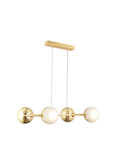 Berca 4lü Gold Avize Modern Mutfak Yemek Masası Üstü Yatak Odası Salon Avize