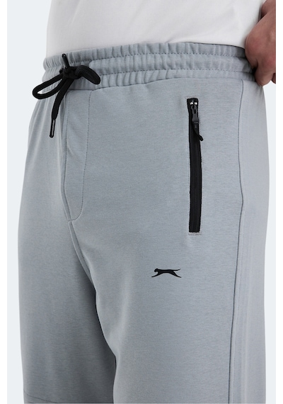 Slazenger Ones In Erkek Fermuar Cepli Gri Eşofman Altı Gri