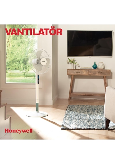 Honeywell Advanced Quietset Hsf600 Ayaklı Vantilatör, 5 Hız Ayarı, Zamanlayıcı Fonksiyonu, 70 Derece Salınım, Yü