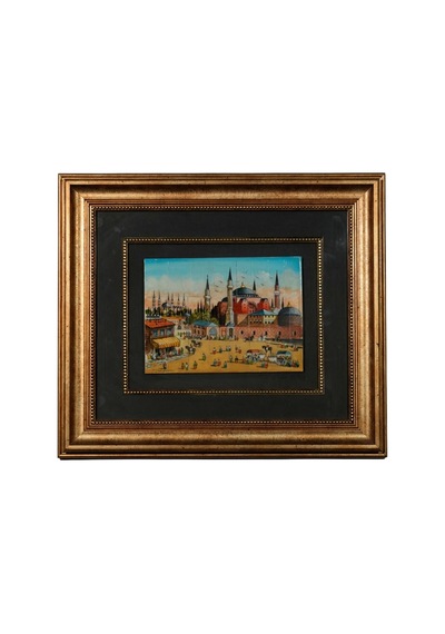 Nostaljik İstanbul Meydanı Dekoratif Duvar Tablosu
