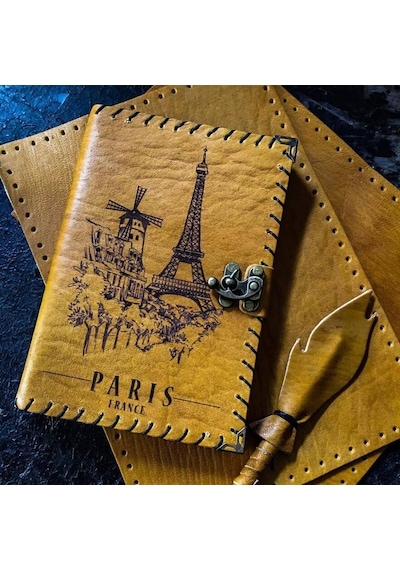 Eyfel Kulesi Paris Deri Defter