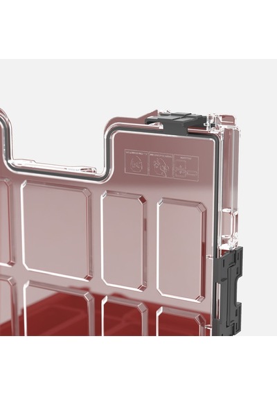 Qbrick System Pro Organizer 200 Red Ultra Hd 6 L Organizer, 8 Kovalı, Kırmızı