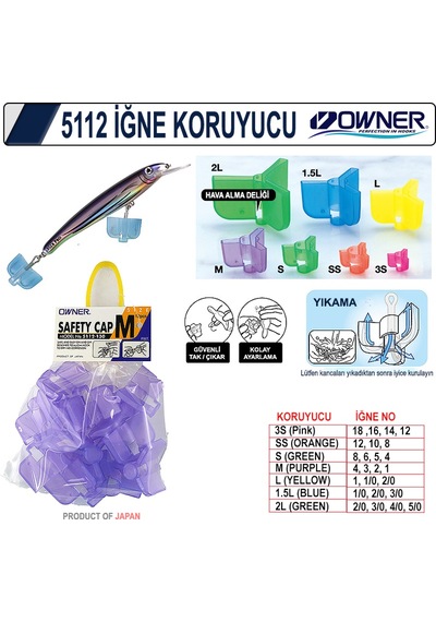 Owner 5112 Safety Cap İğne Koruyucu Ss Kırmızı