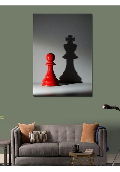 Kanvas Tablo Şah Ve Piyon 70cmx100cm