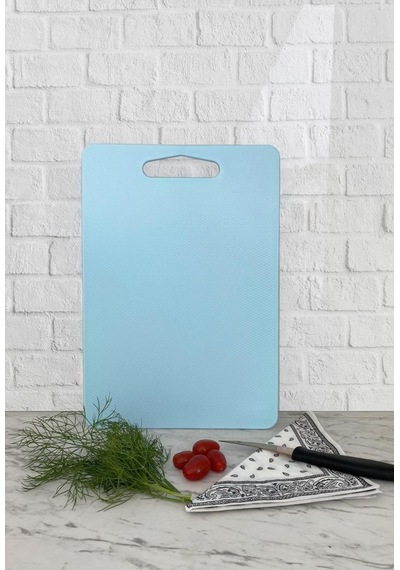 Kesme Tahtası Plastik Mavi 14x24 cm