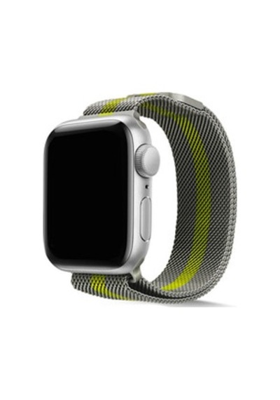Apple Watch Uyumlu Ultra 49mm Kordon Krd-40 Metal Strap Kayış - Kahverengi