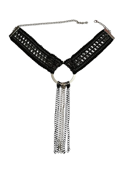 Perimir Gotik Zincir Kolye Siyah