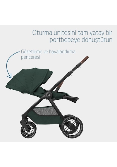 Maxi-Cosi Oxford Çift Yönlü Seyahat Sistem Olabilen Bebek Arabası Twillic Green