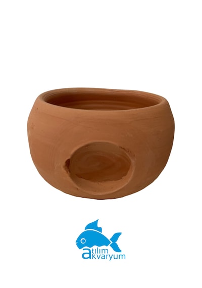 Atılım Akvaryum Delikli Yatay Küp Yuvalık Akvaryum Yuvalıkları Saksı 17 CM