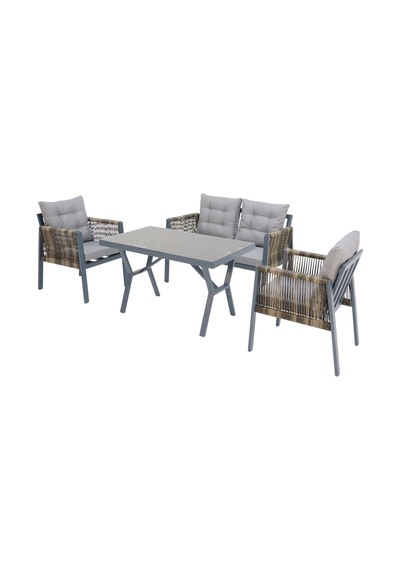 Viro 2+1+1 Rattan Bahçe Balkon Oturma Grubu Rehome Diğer