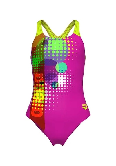 Arena G Dots Swimsuit Swim Pro Back Çok Renkli Kız Çocuk Yüzücü Mayosu 010745960