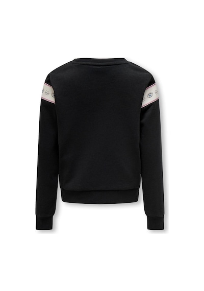 Only Kogellıs Short L/s Eye O-neck Swt Kız Çocuk Siyah Sweatshirt - 15303568