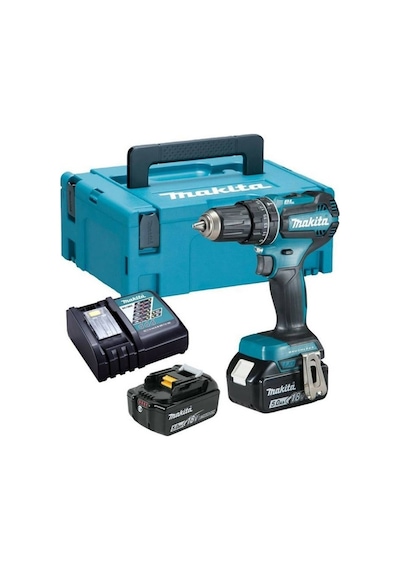 Makita DHP485RTJ 18V 5 Ah Li-ion Çift Akülü Darbeli Matkap Vidalama