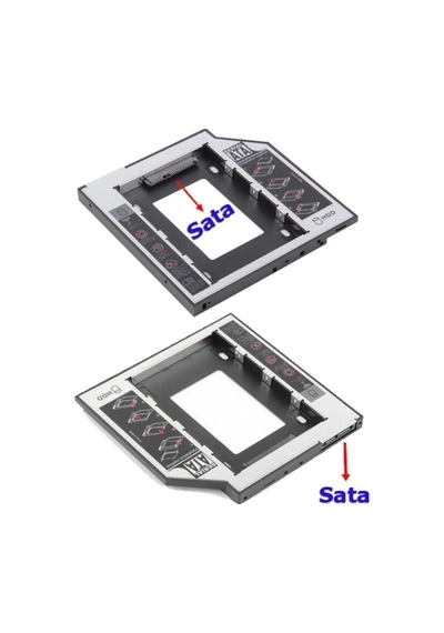 Lexroo 12.7mm Hdd Caddy Dvd Ssd Kutu Sata Cd Kızak İkinci Harddisk Laptop Notebook 4717