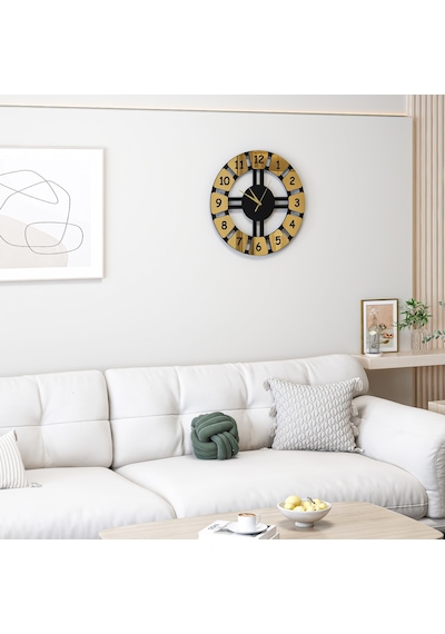 Majestic Duvar Saati Siyah Gold Siyah - Gold