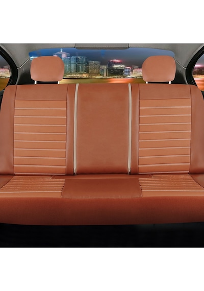Jeep Comander Uyumlu Lüx Deri Oto Koltuk Kılıfı Ön Arka Takım Giydirme Model Tarçın Frstrt